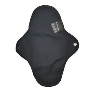 NeoComfort-NORMAL Organik Pamuk Sızdırmaz Yıkanabilir Kadın Pedi(Siyah)