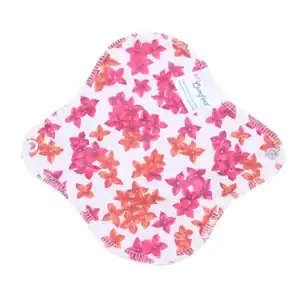 NeoComfort-GÜNLÜK Organik Pamuk Sızdırmaz Yıkanabilir Kadın Pedi(Çiçek)