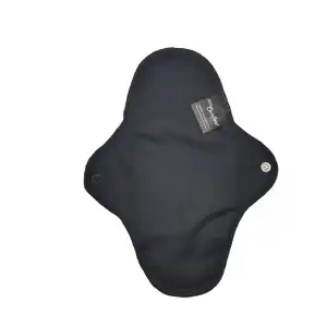 NeoComfort-GÜNLÜK Organik Pamuk Sızdırmaz Yıkanabilir Kadın Pedi(Siyah)