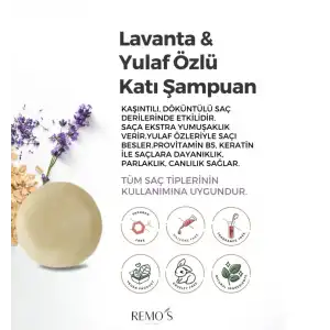 REMOS Lavanta & Yulaf Özlü Katı Şampuan 100 gr