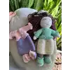 Arigurumi Örgü Kız Bebek Yedek Elbise ve Ayakkabı ile (Ortalama 30CM)