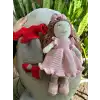 Arigurumi Örgü Kız Bebek Yedek Elbise ve Ayakkabı ile (Ortalama 30CM)