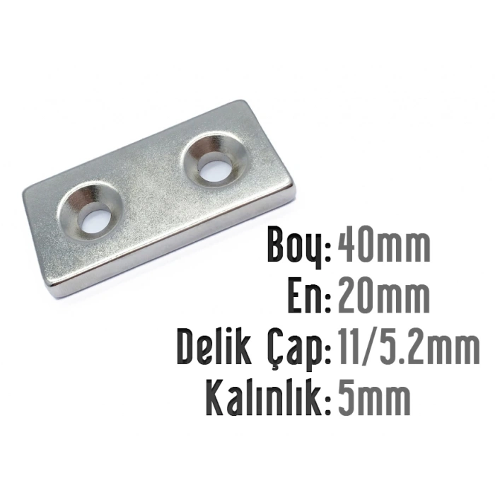 Havşa Delik Neodyum Mıknatıs
