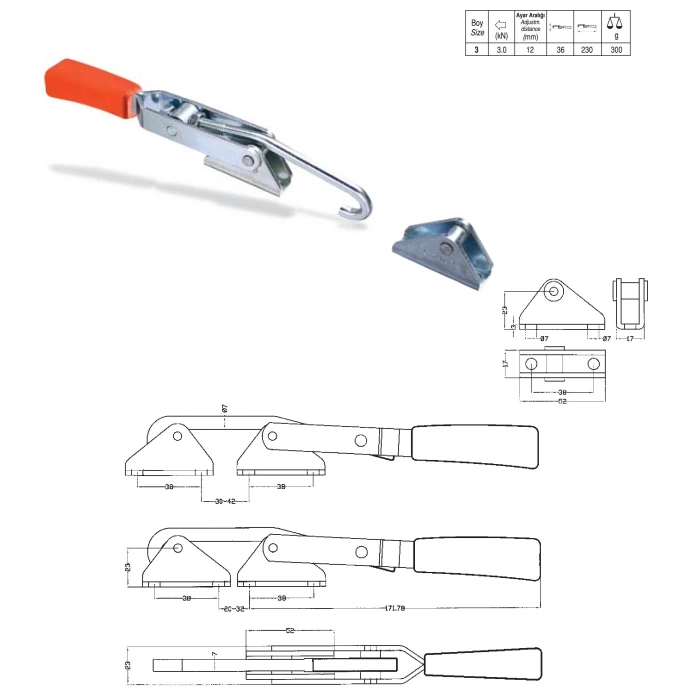 M46K/847K - 3 ÇİZMAK BAĞLAMA ELAMANI