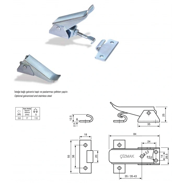 M50/846K /2 ÇİZMAK BAĞLAMA ELAMANI
