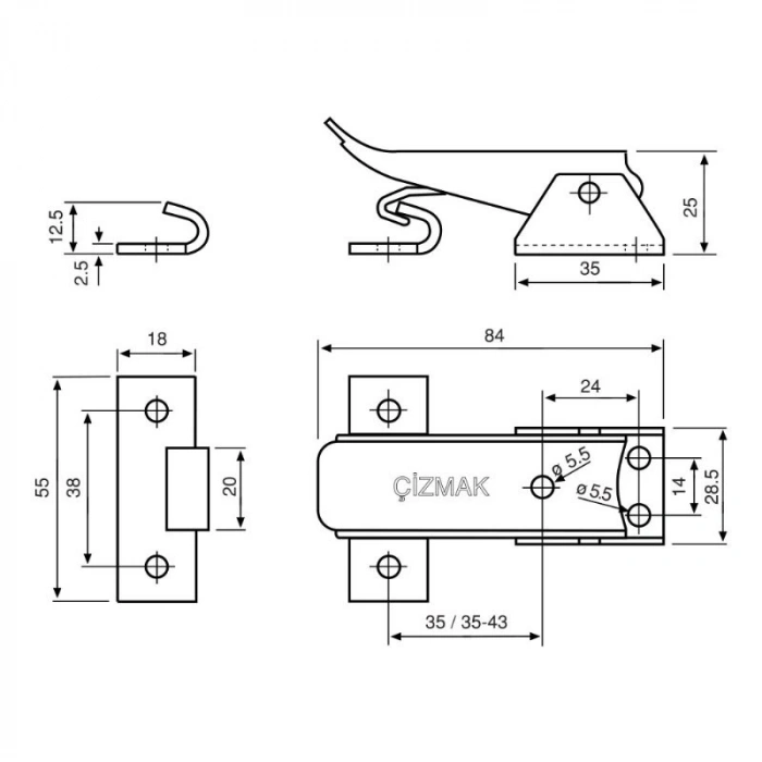 M50/846K /2 ÇİZMAK BAĞLAMA ELAMANI