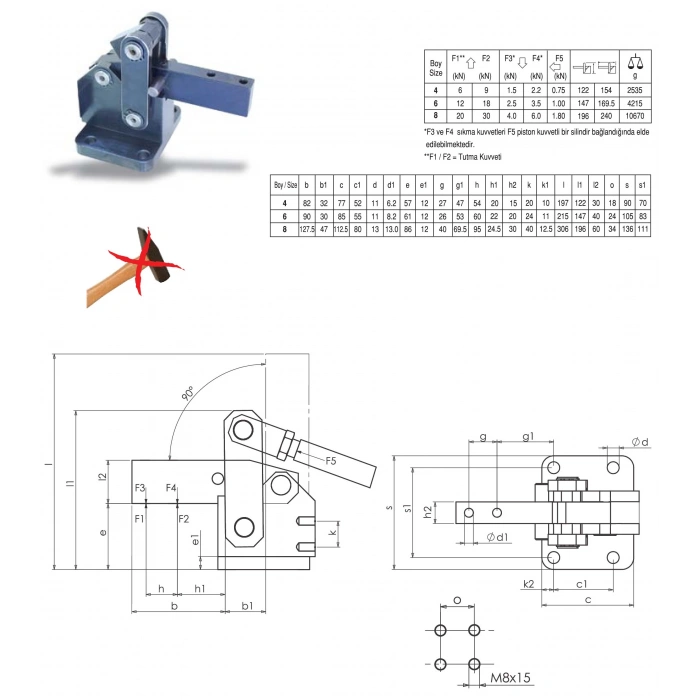 P61/815C ÇİZMAK BAĞLAMA ELAMANI