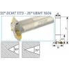 55° DCMT 11T3 - 35° VBMT 1604 Takma Uçlu T Freze