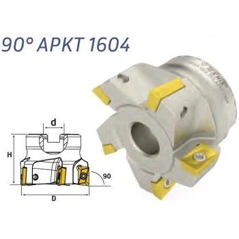 90° APKT 16 ISO Tarama Kafası