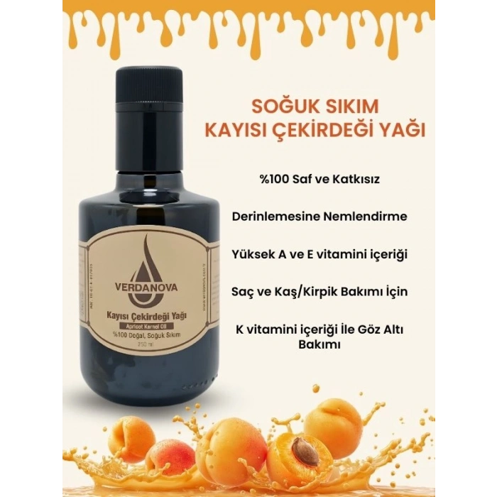 KAYISI ÇEKİRDEĞİ YAĞI 500-250 ml.
