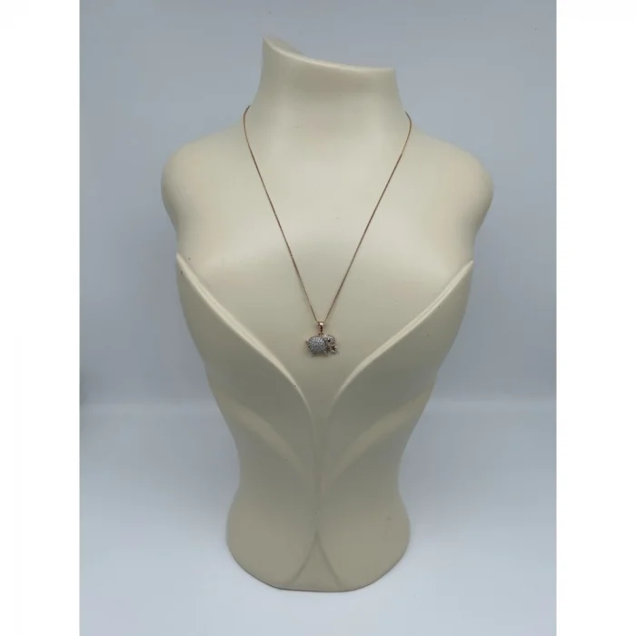 Fil Uçlu Rose Kolye