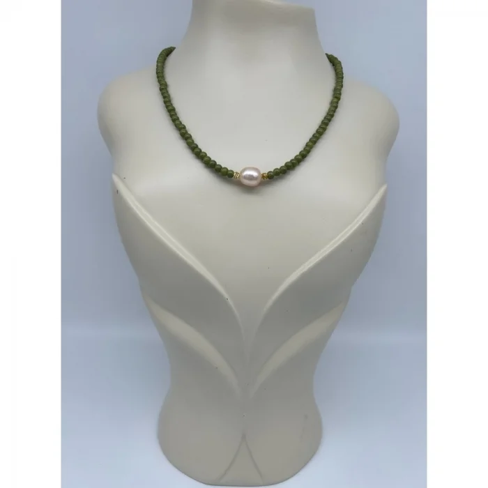 İnci Cam Boncuk Kolye