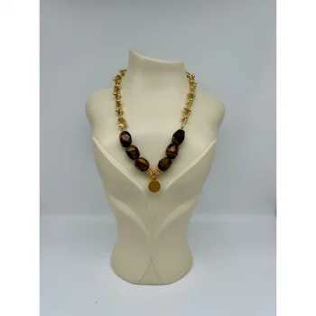 Kaplan Gözü Tiffany Zincir Kolye