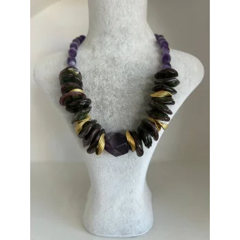 Ametist Murano Cam Kolye