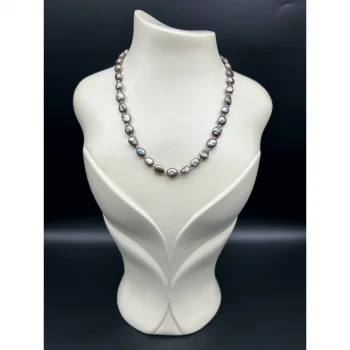 Antrasit İnci Kolye ve Bileklik