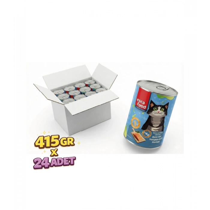 BALIK ETLİ YETİŞKİN KEDİ MAMASI 415gr