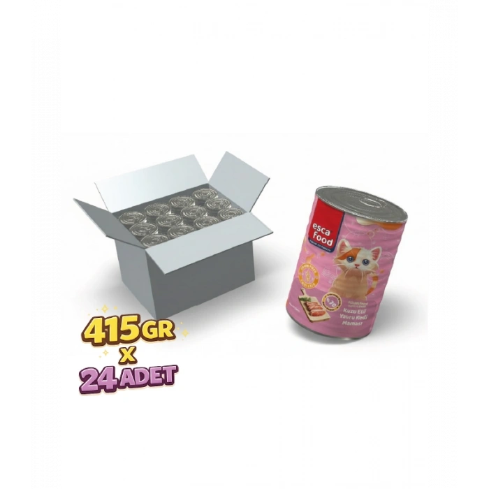 KUZU ETLİ YAVRU KEDİ MAMASI 415gr