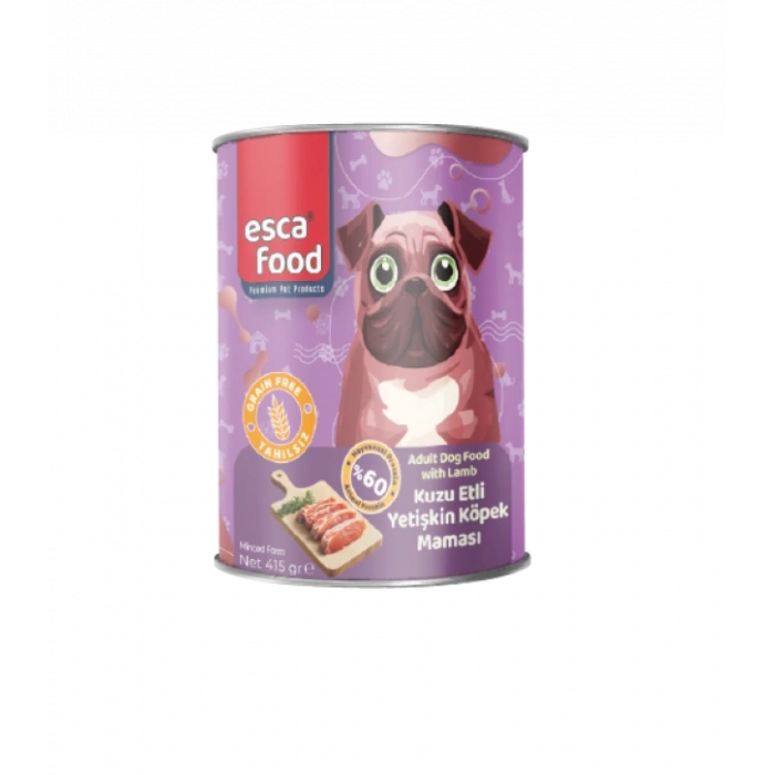 KUZU ETLİ YETİŞKİN KÖPEK MAMASI 415 gr