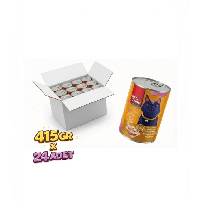 TAVUK ETLİ YETİŞKİN KEDİ MAMASI 415gr
