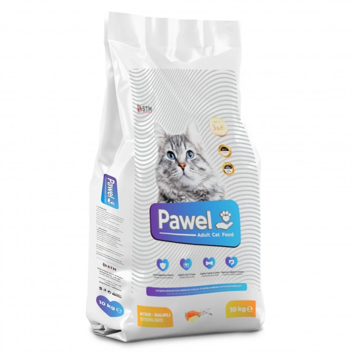 PAWEL KISIRLAŞTIRILMIŞ KEDİ SOMONLU 10KG MAMA