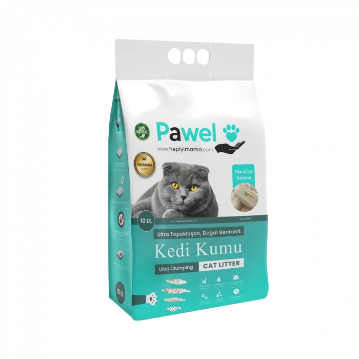 PAWEL MARSİLYA SABUNU KEDİ KUMU 10LT