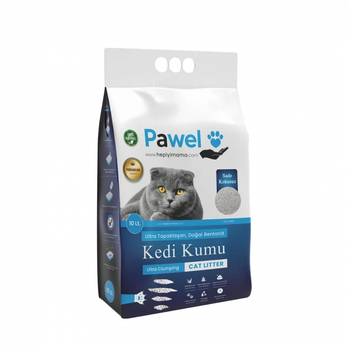 PAWEL SADE KOKUSUZ KEDİ KUMU 10LT