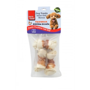 ESCA FOOD TAVUKLU MİNİ DÜĞÜM KEMİK 84 gr 3LÜ KÖPEK ÖDÜL MAMASI