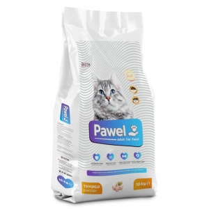 PAWEL YETİŞKİN KEDİ TAVUK ETLİ 10KG MAMA