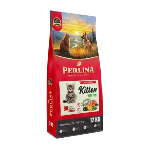 Perlina Kitten Balıklı Yavru Kedi Maması, 12 KG, Yüksek Protein