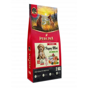 Perlina Mini Irk Yavru Köpek Maması, Tavuk ve Balık,%82 Hayvansal İçerik, 2 kg