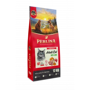 Perlina Premium Yetişkin Kedi Maması, Kuzu Etli, Yüksek Protein, 12 KG, 12 Ay ve Üzeri