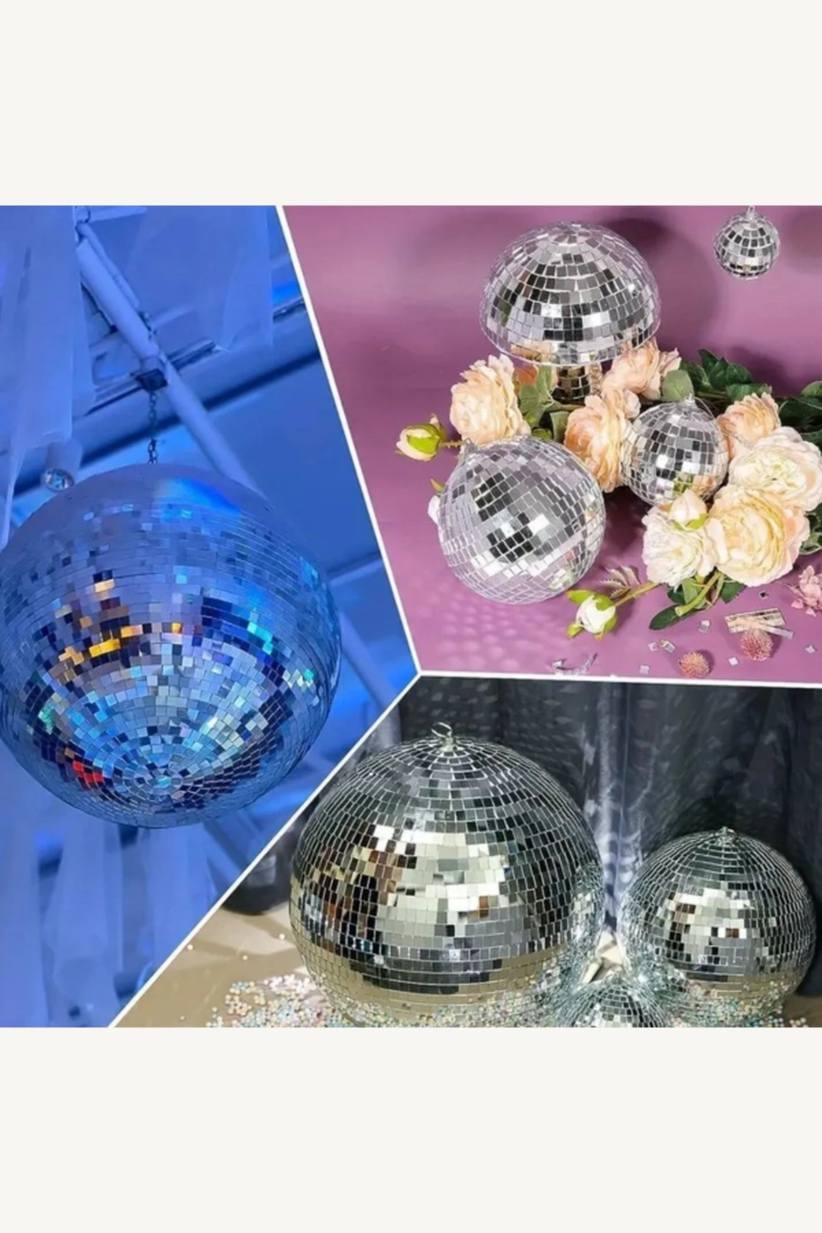 1 Metre x 4 cm Kendinden Yapışkanlı Gümüş Aynalı Mozaik Taş Görünümlü Esnek Dekorasyon Bandı