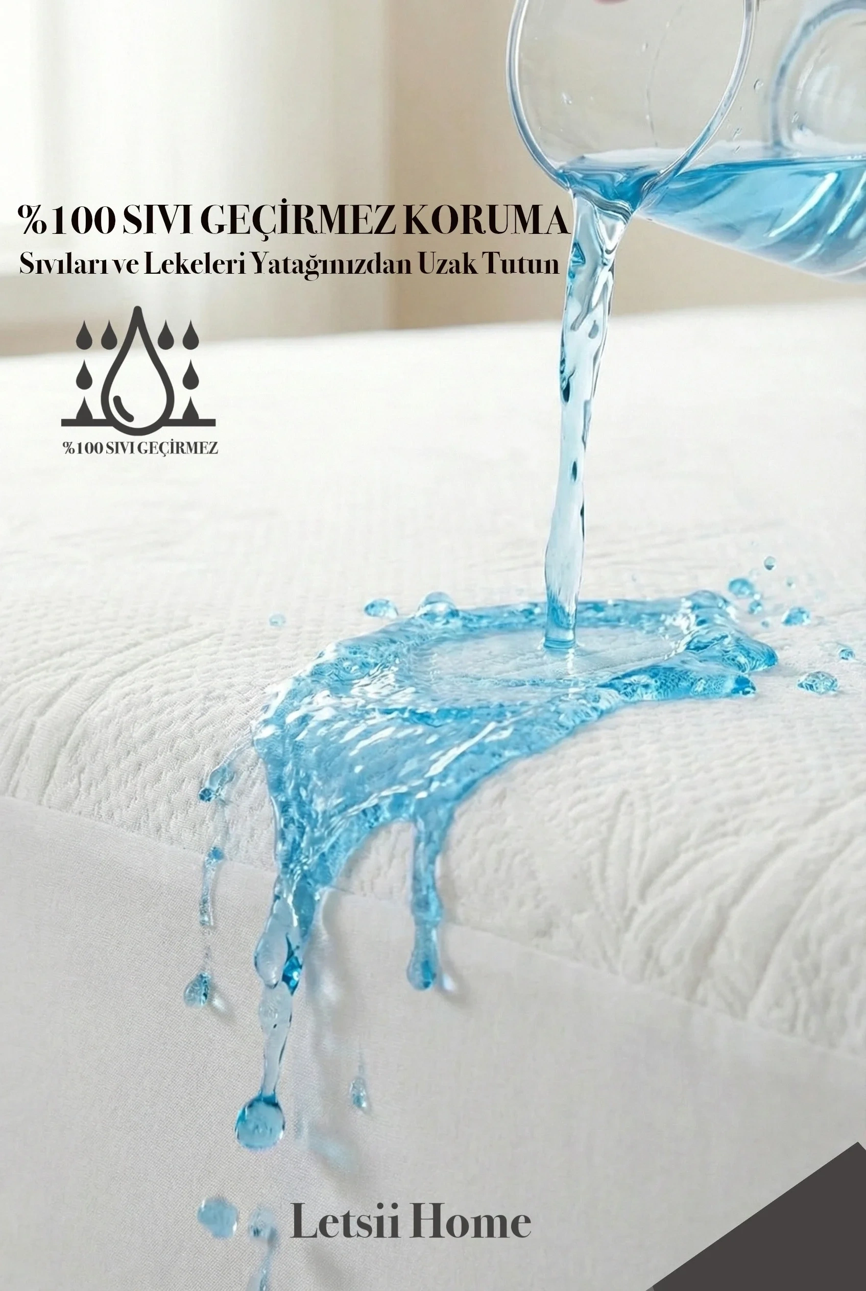 %100 Pamuk Yüzeyli Sıvı Geçirmez Bebek ve Çocuk Yatak Alezi | Ultra Sessiz Fitted Park Beşik & Kreş Alezi 70*130