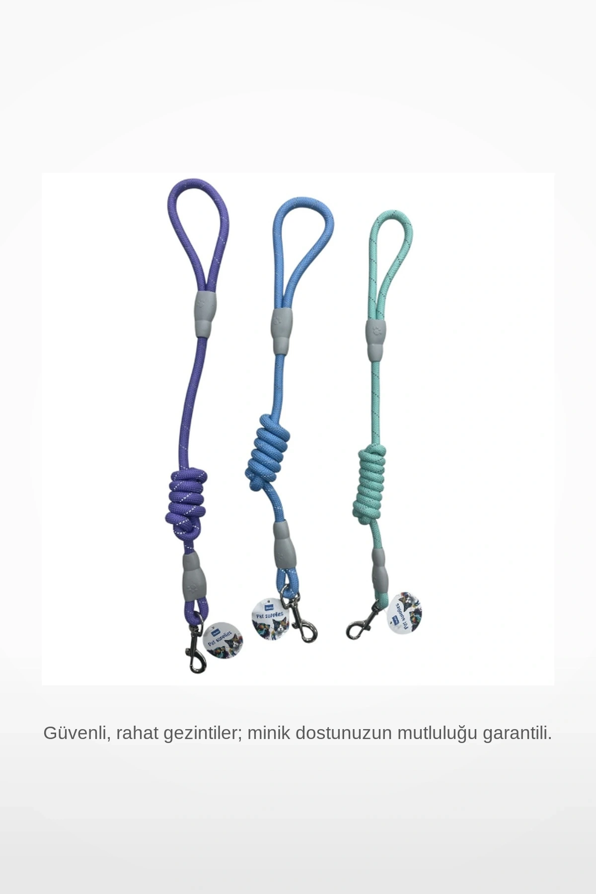 10mm x 120cm Fitil Köpek ve Kedi Gezdirme Tasması