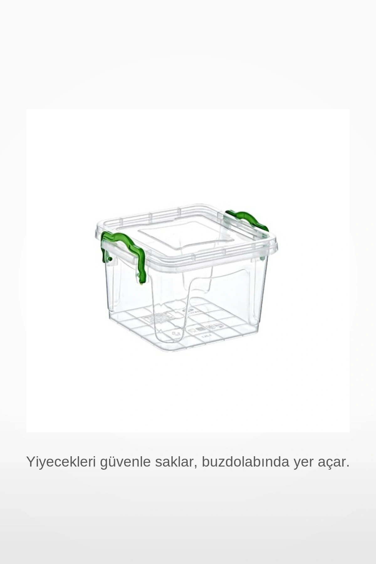1.2 Litre Kare Şeffaf Klipsli Kapaklı Hava ve Sıvı Geçirmez İstiflenebilir Erzak Saklama Kutusu