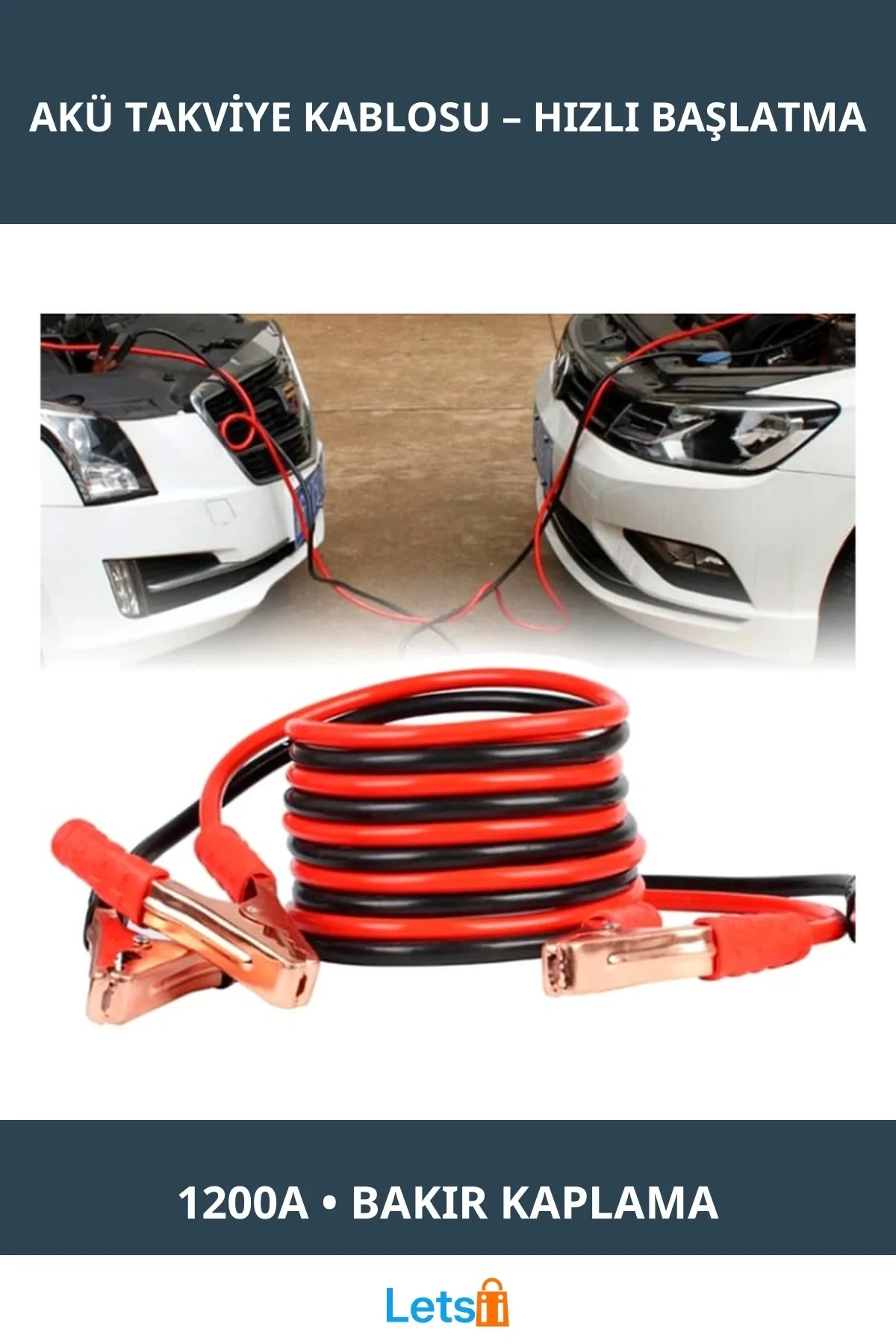 1200 Amper Yüksek Performanslı Akü Takviye Kablosu