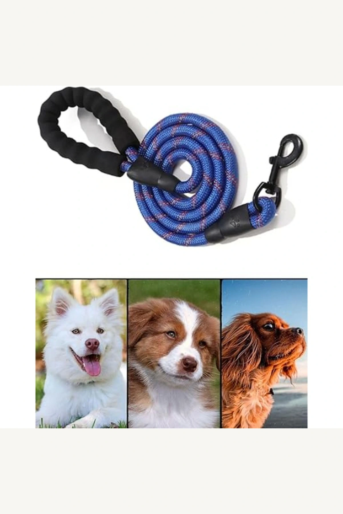 12mm x 120cm Reflektörlü Evcil Hayvan Gezdirme Tasması