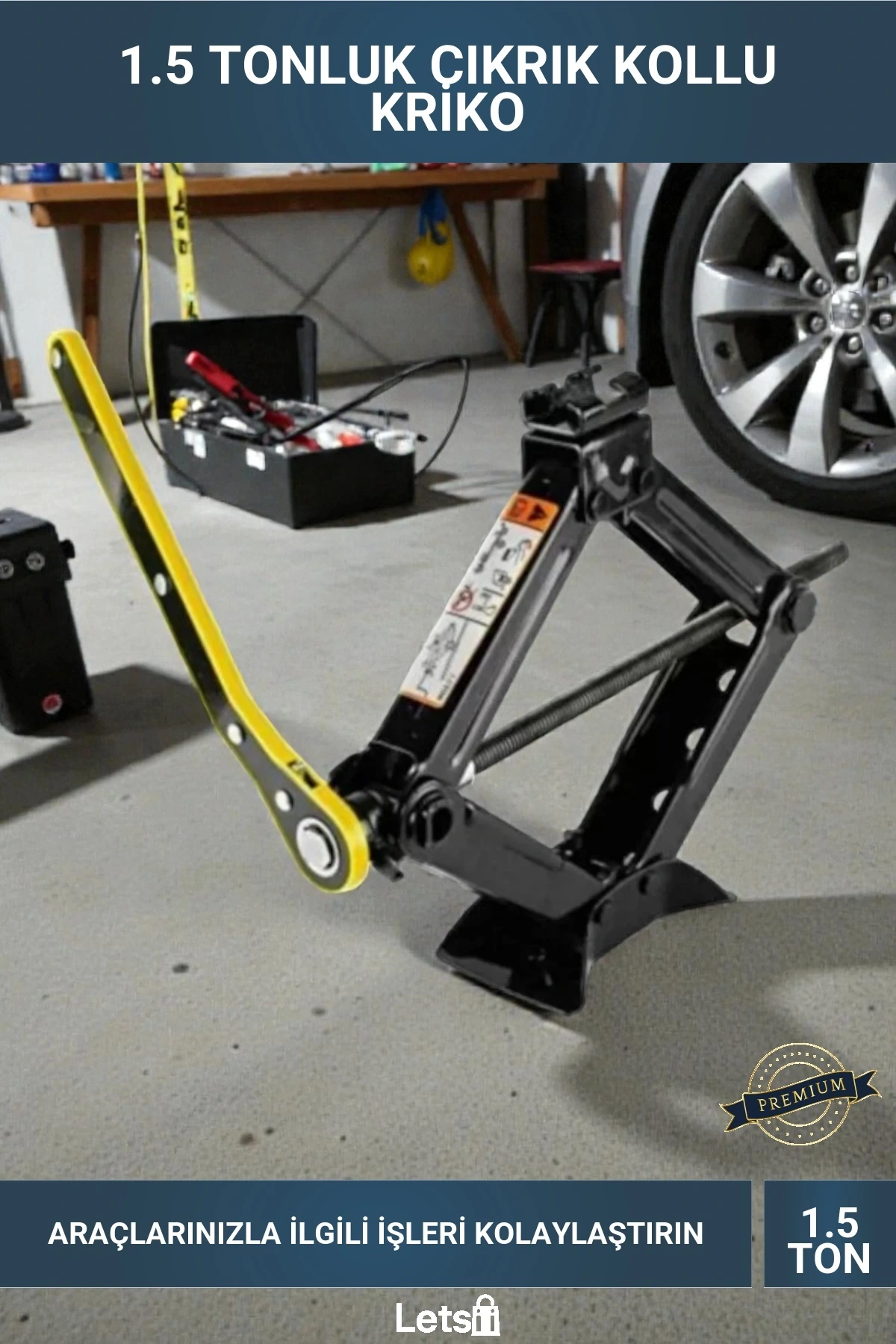1.5 Ton Cırcır Kollu Araç Kriko