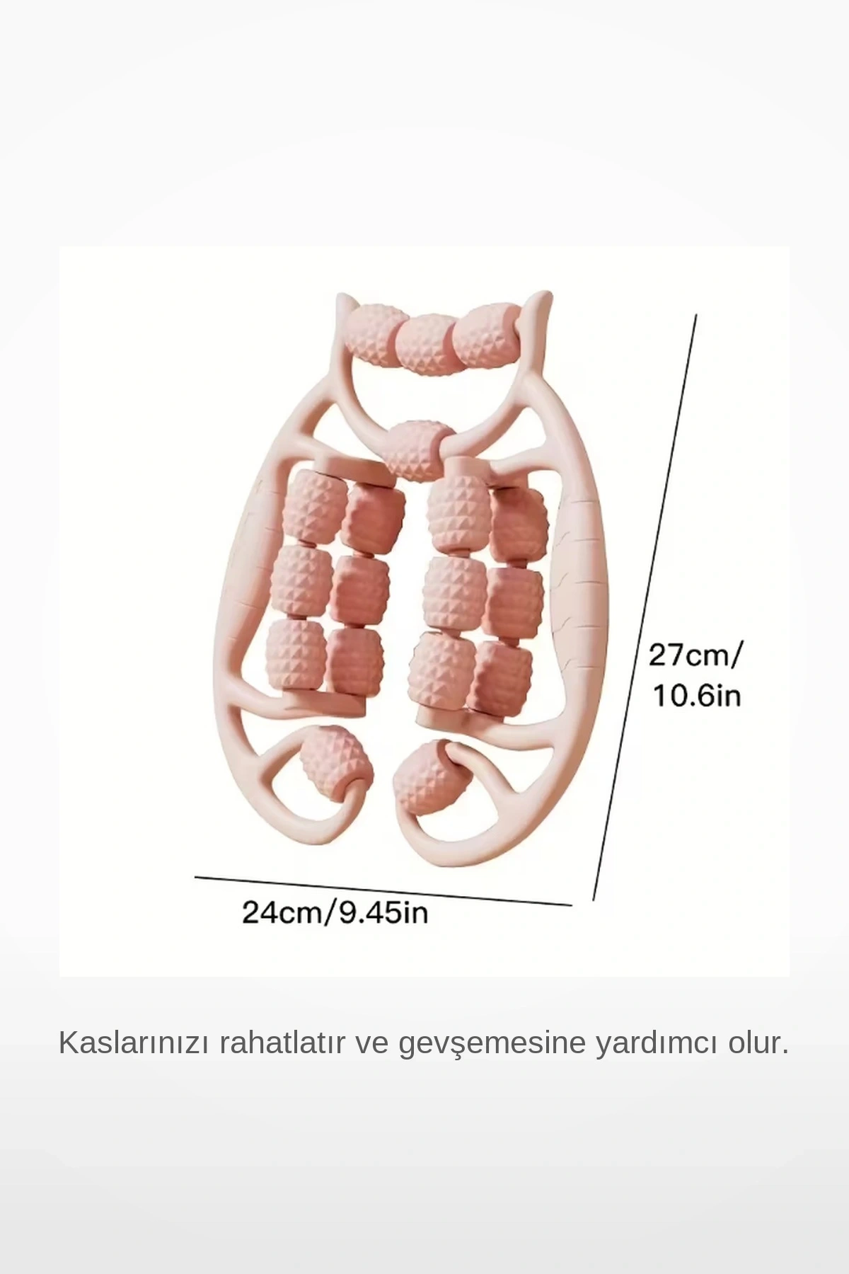 18 Silindirli 360° Döner Kas Gevşetici Sıkılaştırıcı Esnek Masaj Aleti