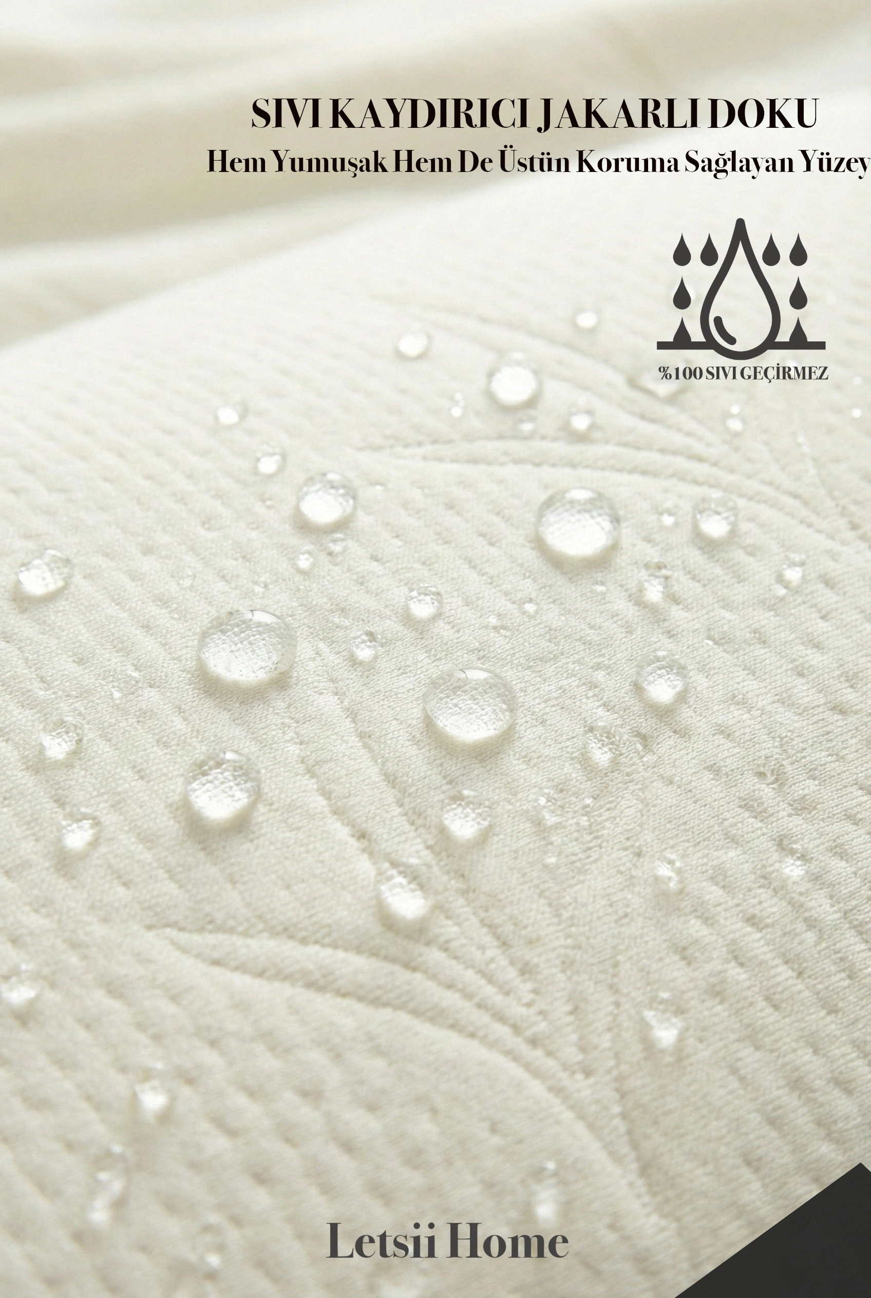 2 Adet Premium Sıvı Geçirmez Yastık Alezi | Ultra Sessiz Fermuarlı Yastık Koruyucu 50x70 cm 2li Set