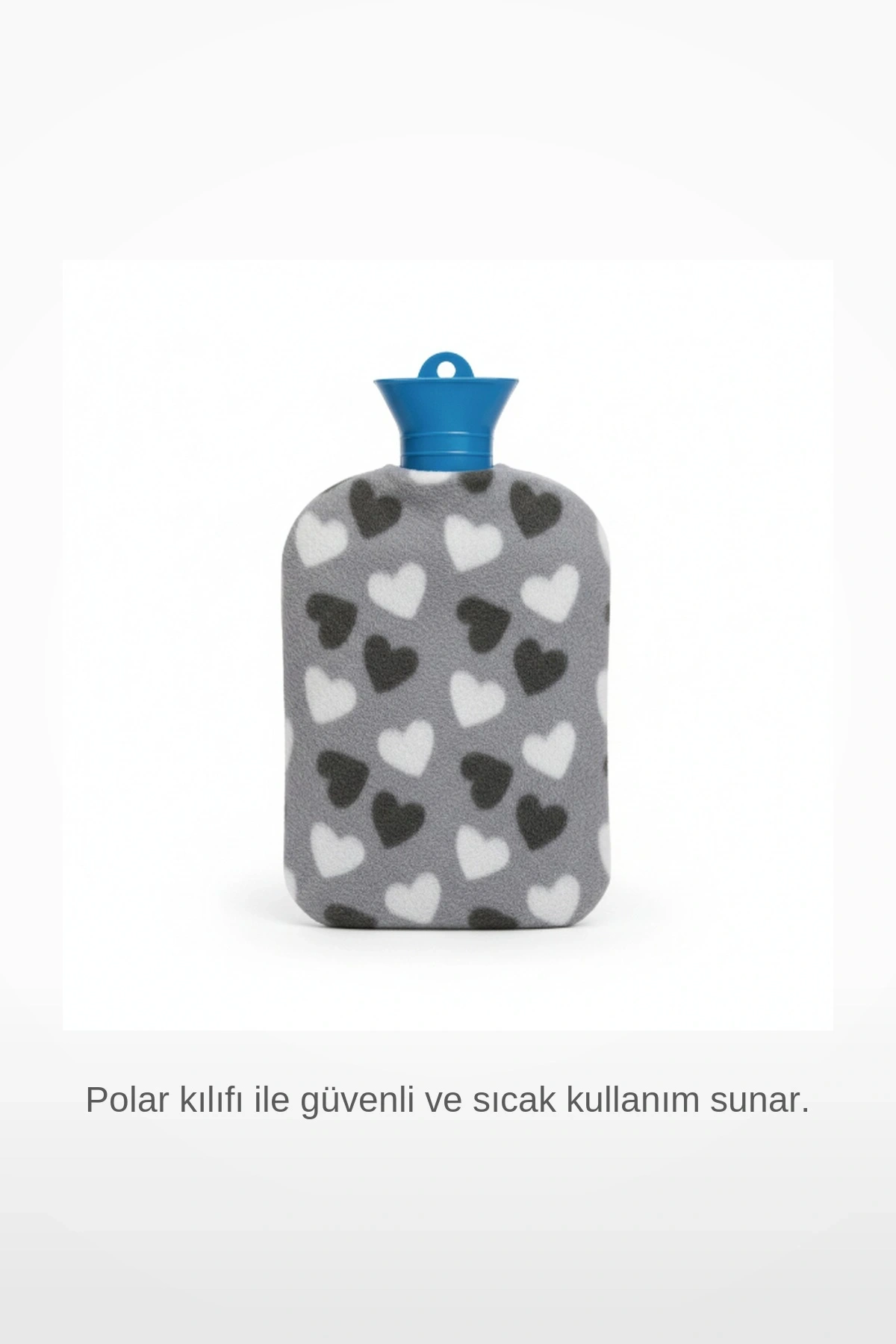 2 Litre Kapasiteli Yumuşak Polar Kılıflı Ağrı Giderici Sıcak Su Torbası