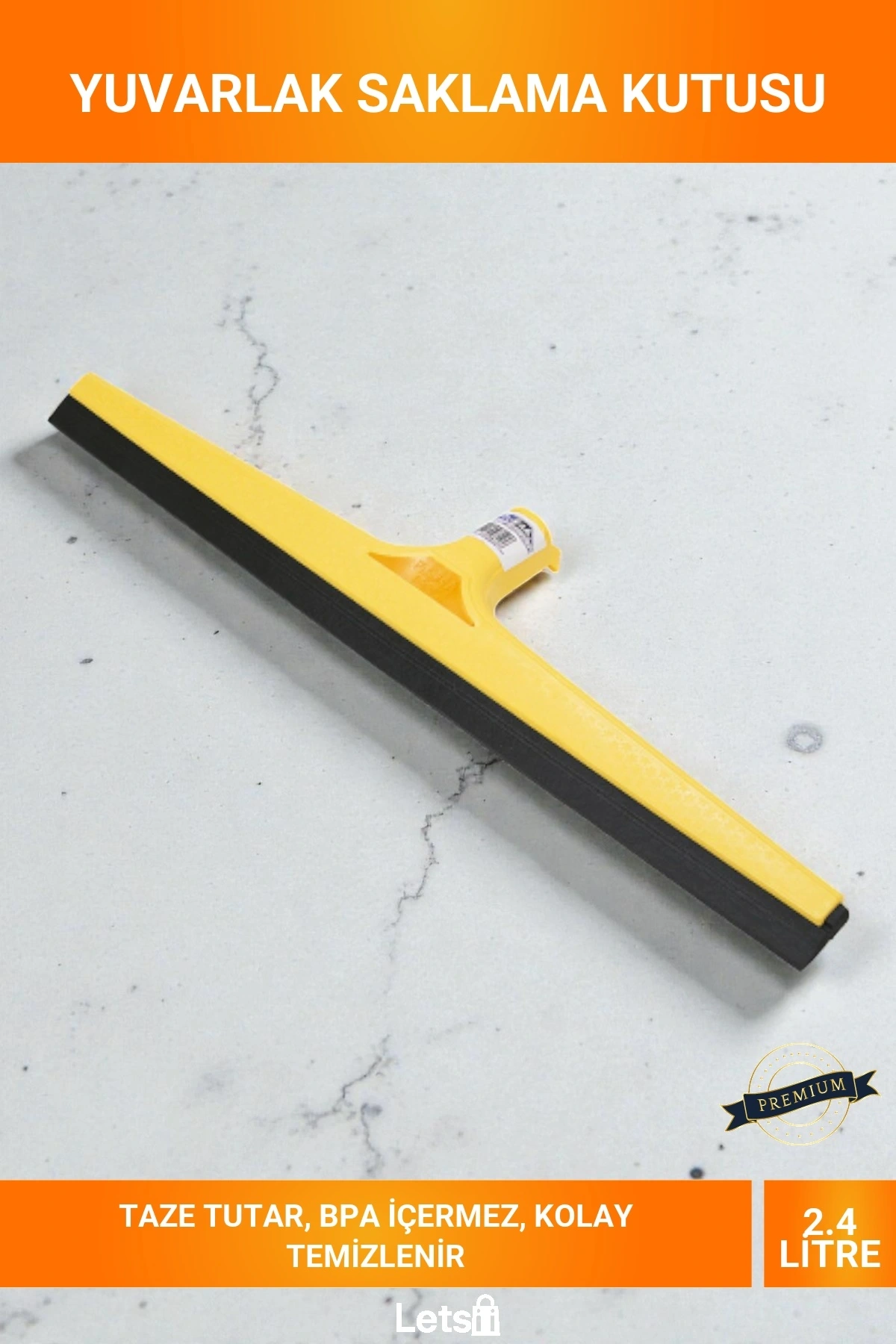 2.4 Litre Yeşil Klipsli Yuvarlak Şeffaf Saklama Kutusu