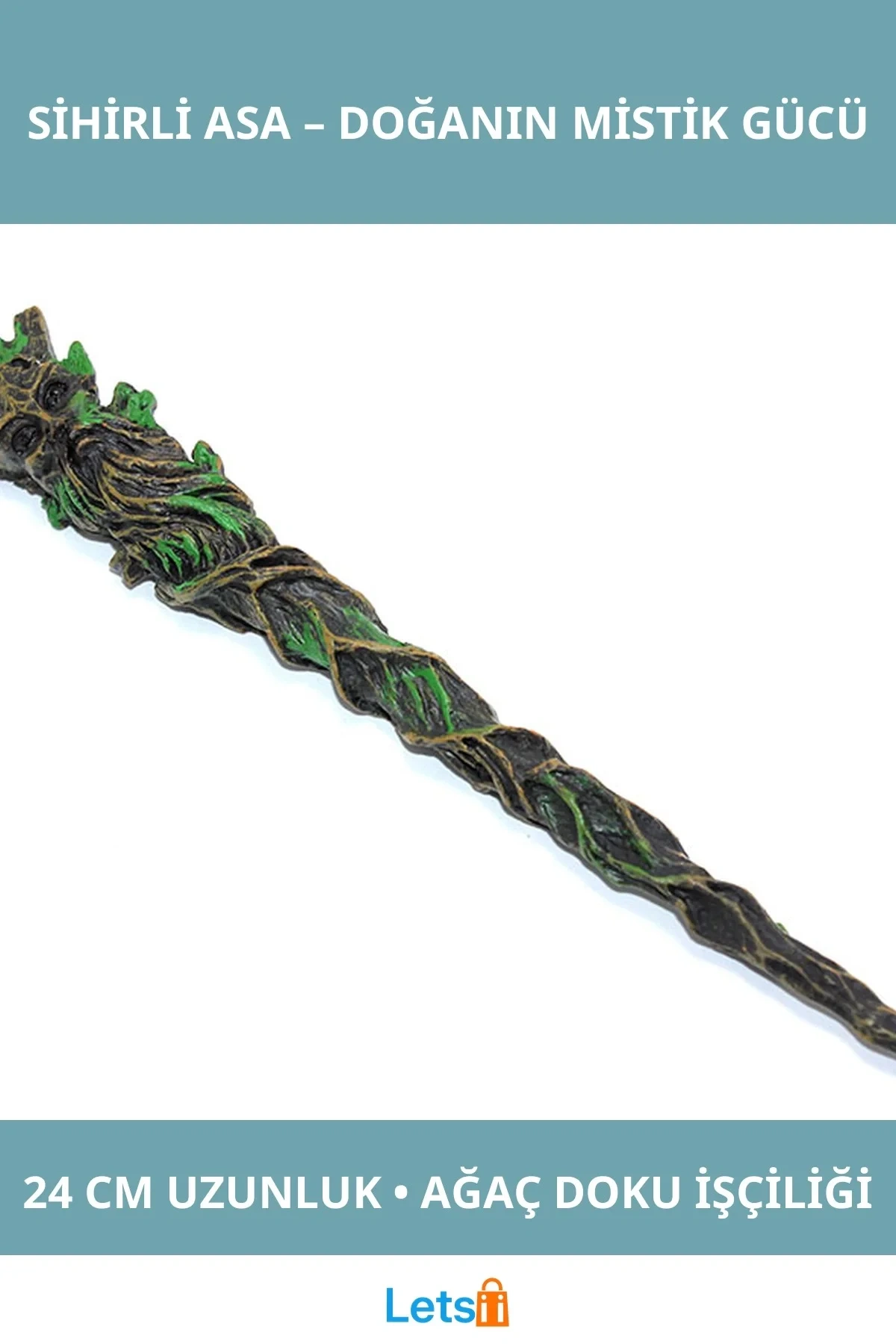 24cm Polyester Doğa Temalı Sihirli Asa