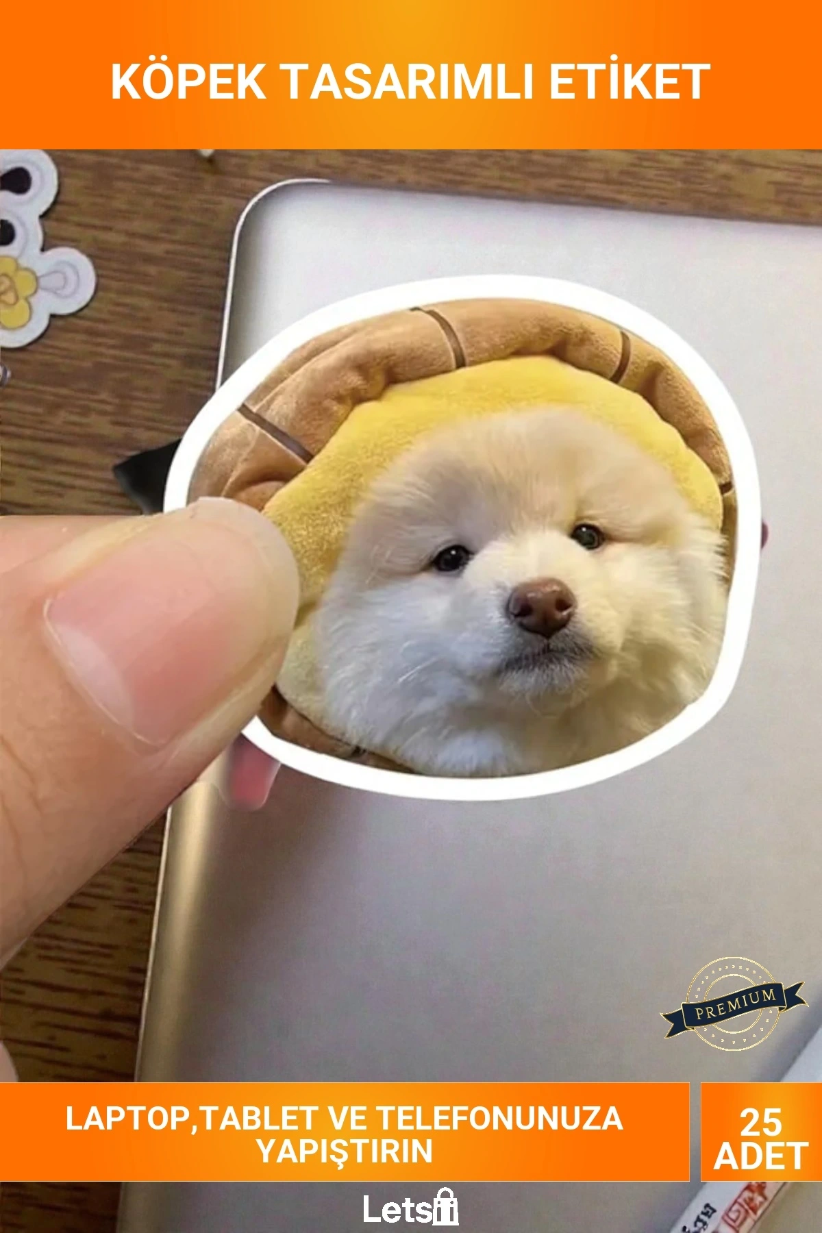 25 Adet Suya Dayanıklı PVC Sevimli Köpek Laptop Tablet Sticker Çıkartma