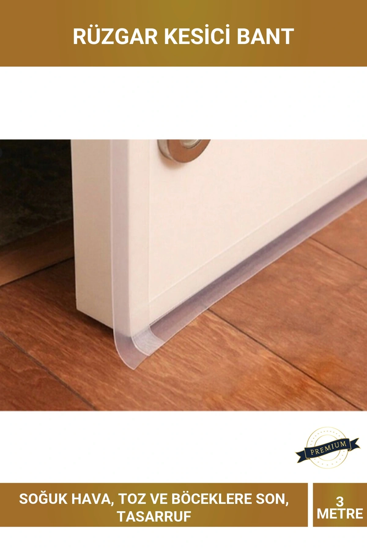 3 Metre Kapı Pencere Rüzgar Toz Böcek Engelleyici Yalıtım Bandı