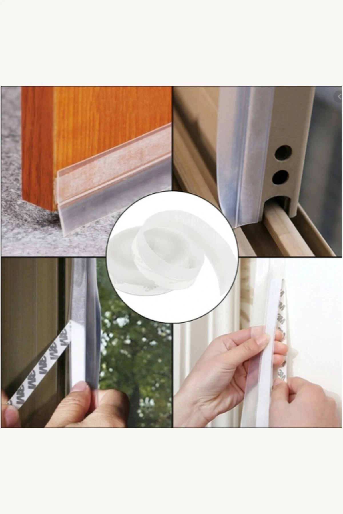 3 Metre Kapı Pencere Rüzgar Toz Böcek Engelleyici Yalıtım Bandı