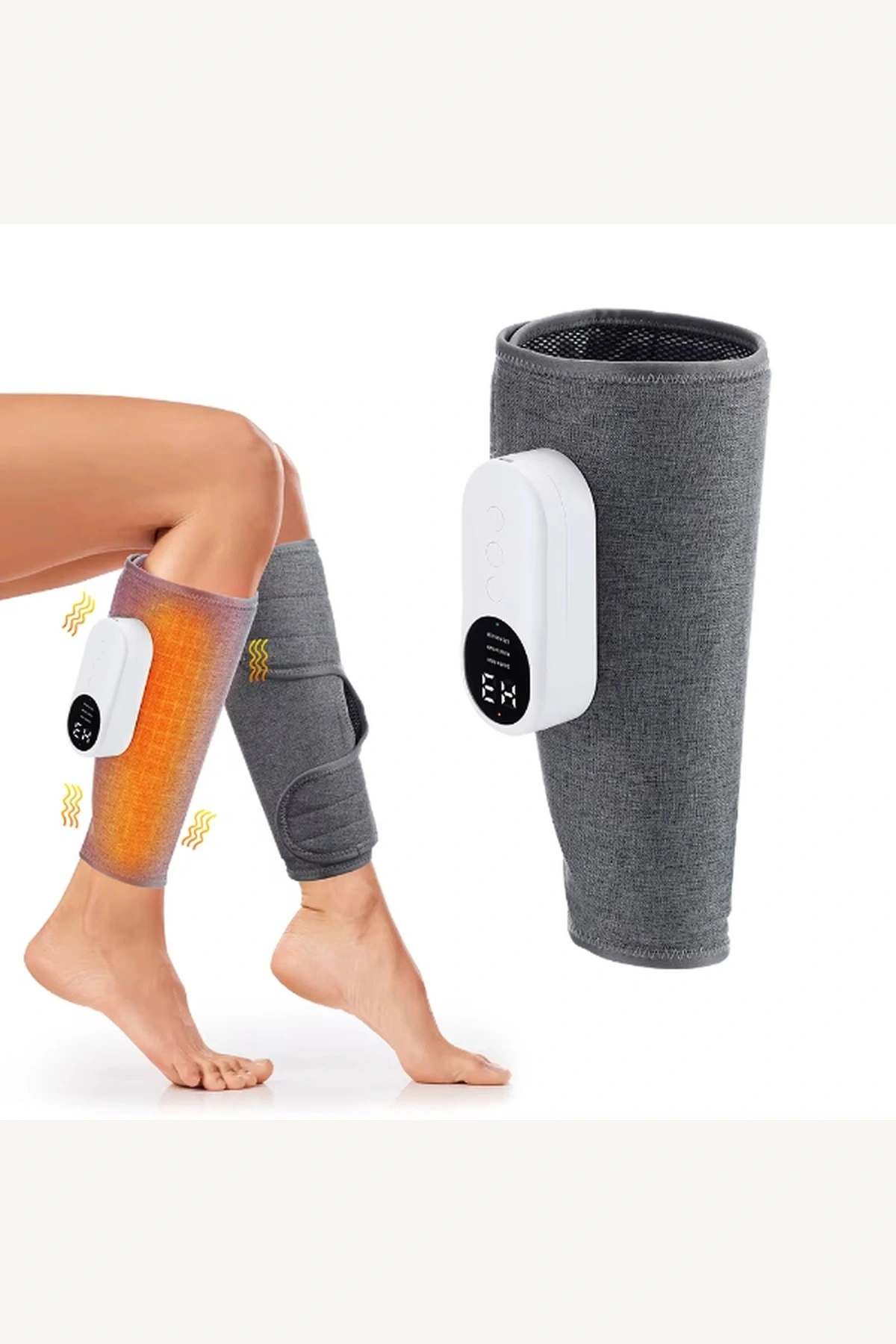 3 Mod 3 Yoğunluk Ayarlı Sıcak Kompres Etkili Hava Basınçlı Bacak Masaj Aleti