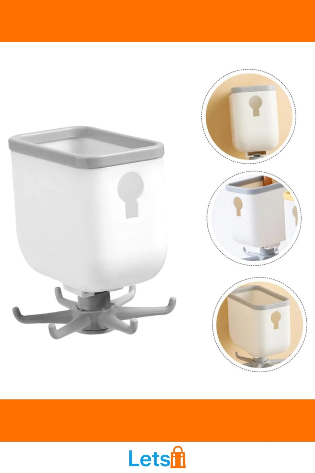 360° Döner Askılı Organizer Pratik Mutfak Banyo Düzenleyici