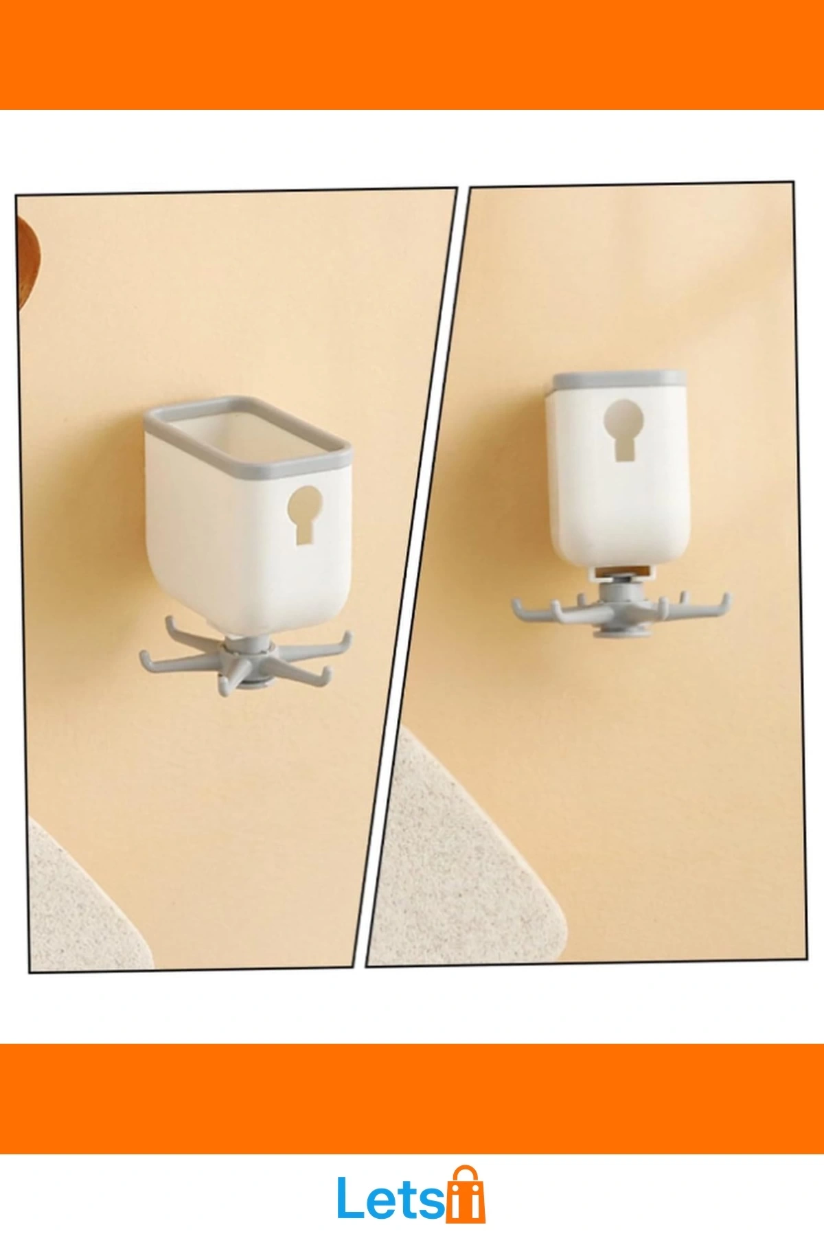 360° Döner Askılı Organizer Pratik Mutfak Banyo Düzenleyici