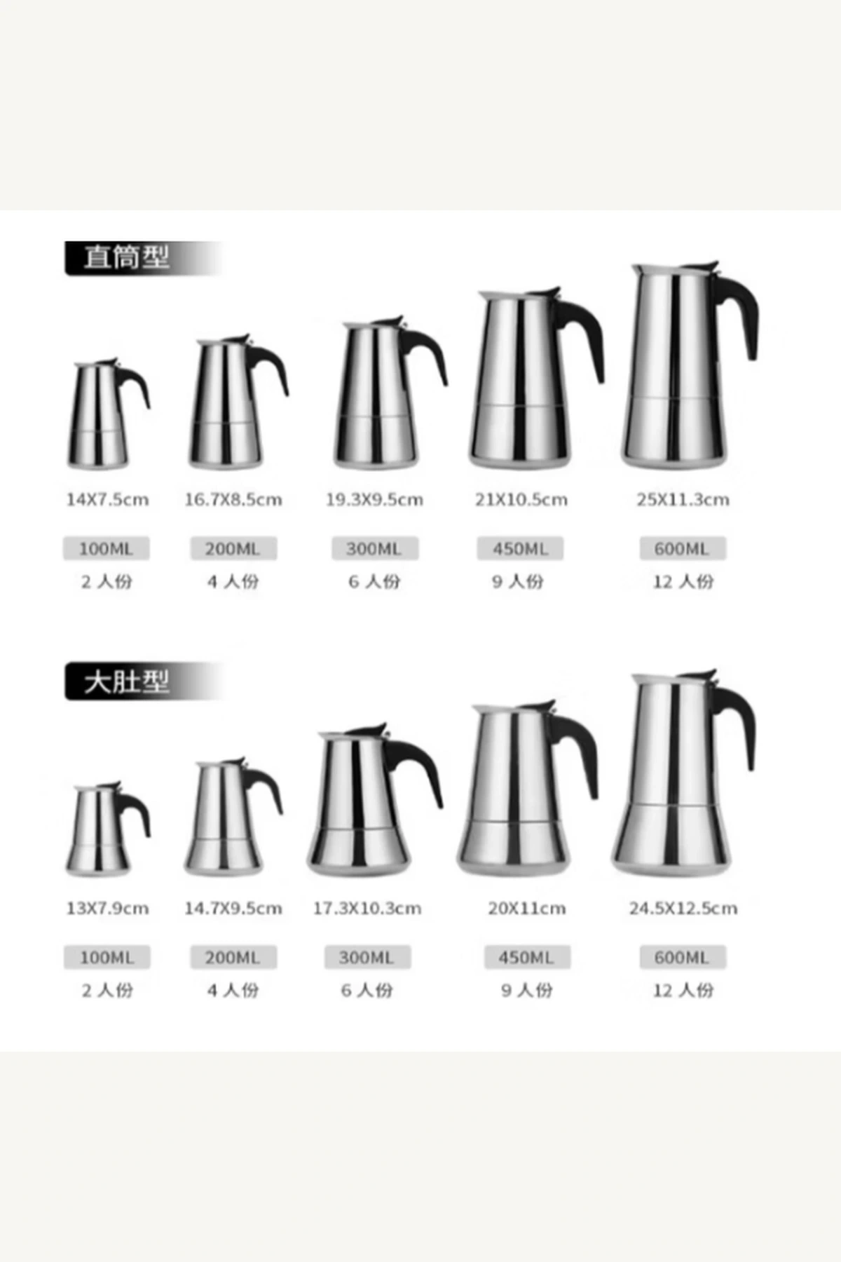 4 Fincanlık Paslanmaz Çelik Espresso Moka Pot Kahve Makinesi